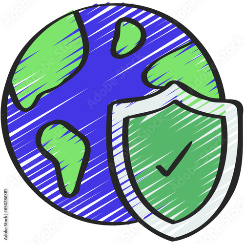 Protected World Icon