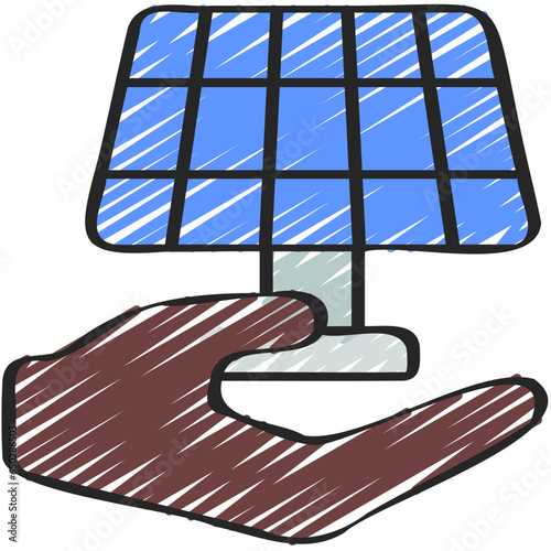 Give Solar Power Icon