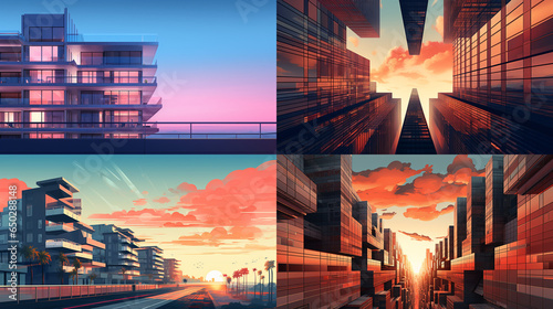 collage of images of the city