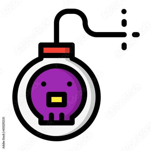 Bomb Vector Icon Design Illustration