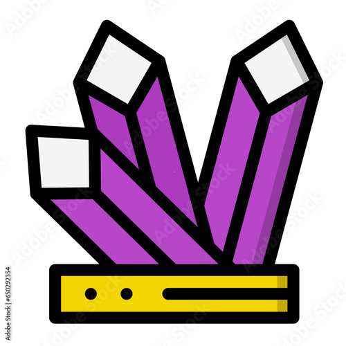 Crystals Vector Icon Design Illustration