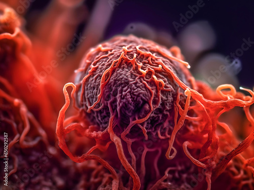 Growing tumor, angiogenic switch and neovascularization photo