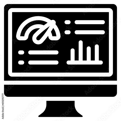 Computer Data Dashboard Icon