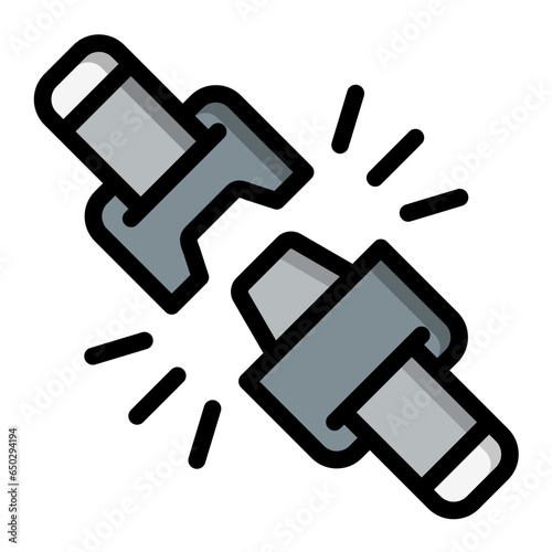 Seat belt Vector Icon Design Illustration