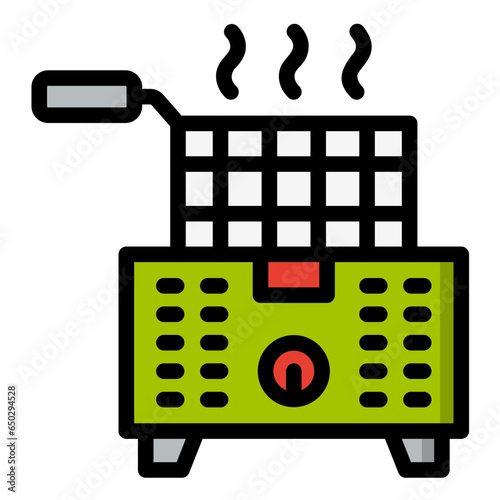 Deep Fryer Vector Icon Design Illustration