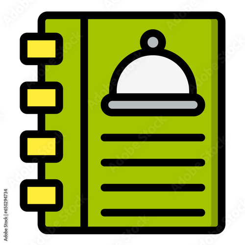 Cookbook Vector Icon Design Illustration