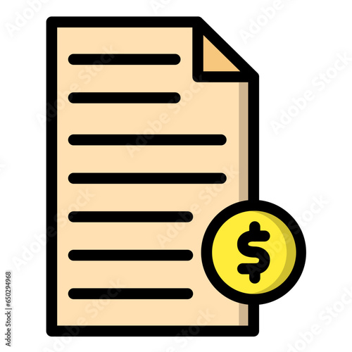 Financial Vector Icon Design Illustration