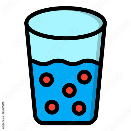 Shot Glass Vector Icon Design Illustration