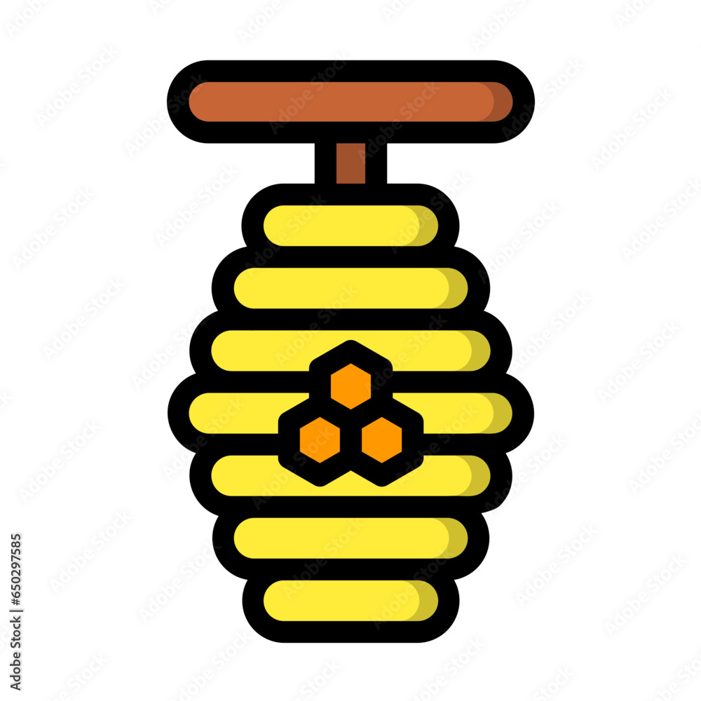 Honey Bee Vector Icon Design Illustration Honey Bee Vector Icon Design Illustration