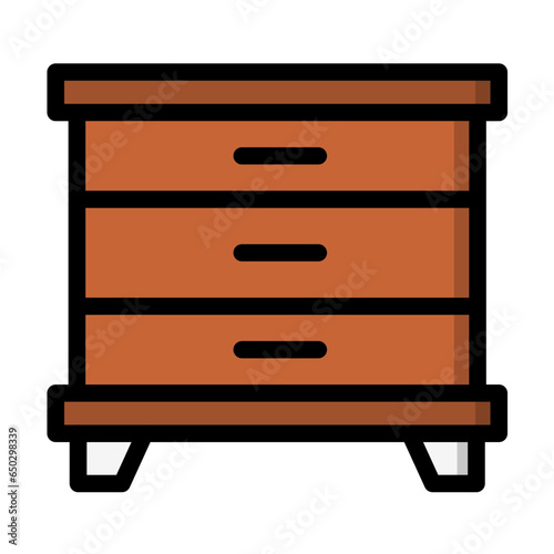 Cabinet Vector Icon Design Illustration