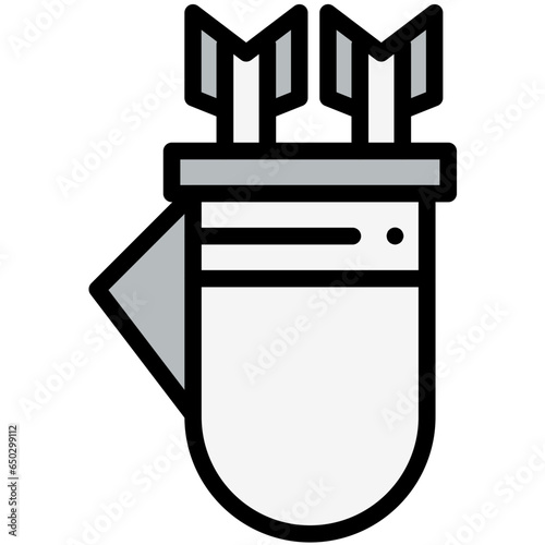 Quiver Vector Icon Design Illustration