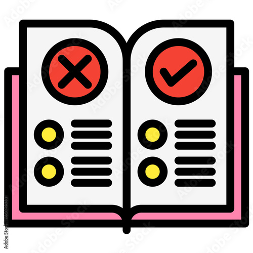 Rules Vector Icon Design Illustration