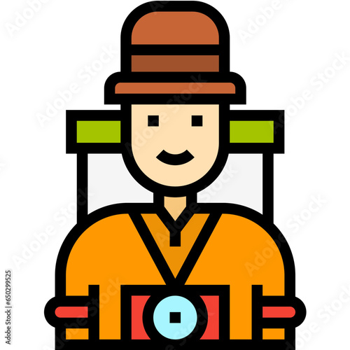 Tourist Vector Icon Design Illustration