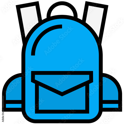 Bagpack Vector Icon Design Illustration