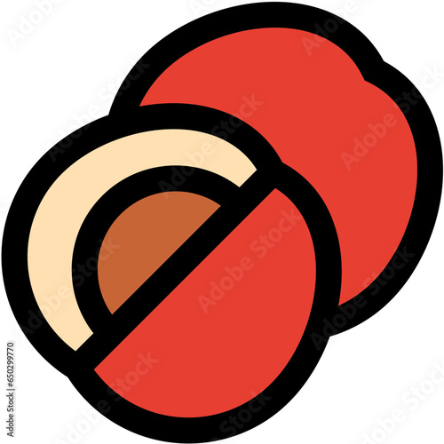 Jujube Vector Icon Design Illustration