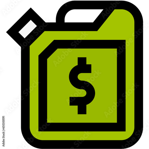 Oil Price Vector Icon Design Illustration