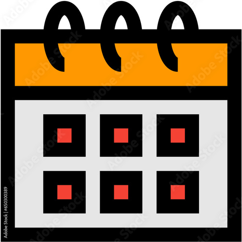 Calendar Schedule Vector Icon Design Illustration