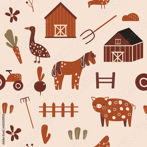 farm seamless pattern