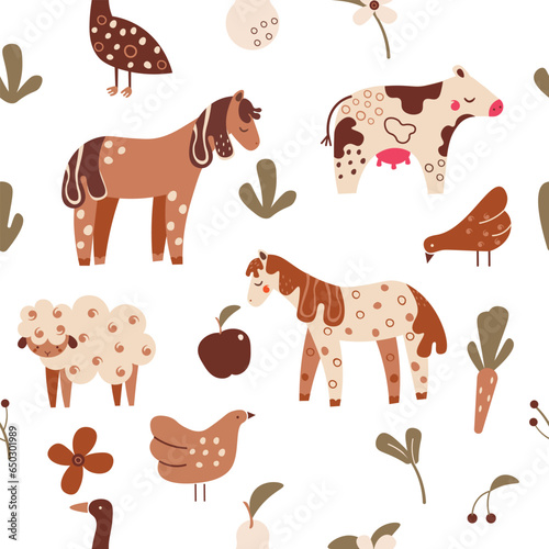 farm seamless pattern