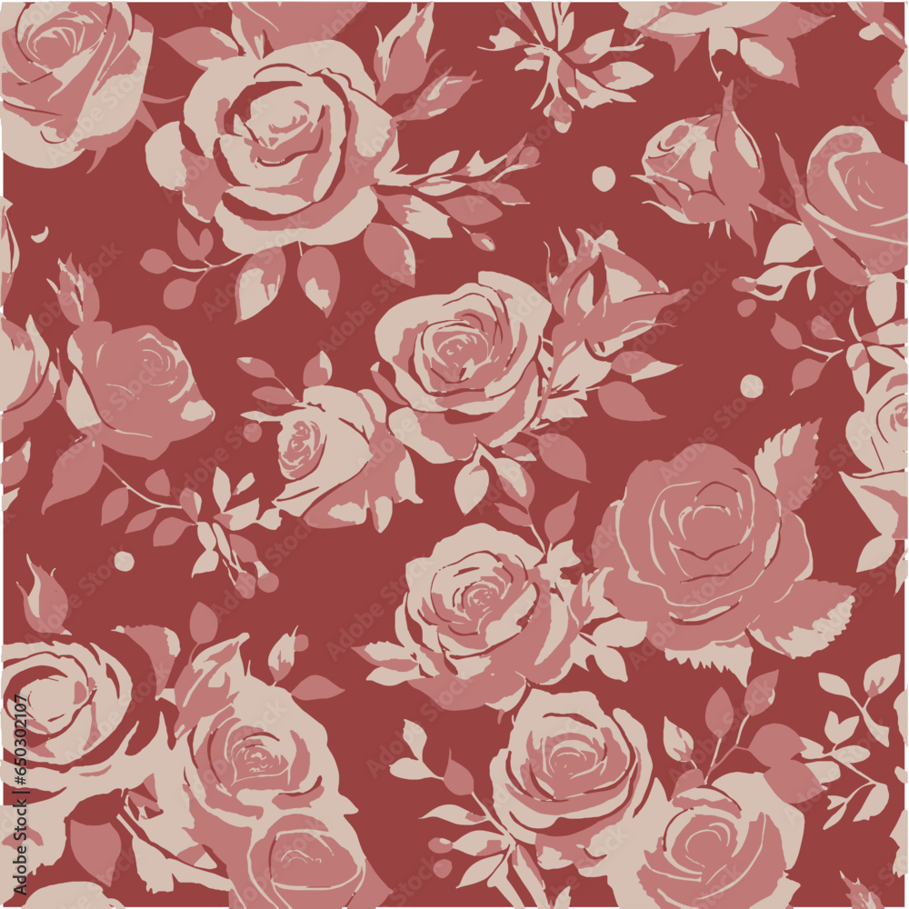 seamless pattern with roses seamless pattern with roses
