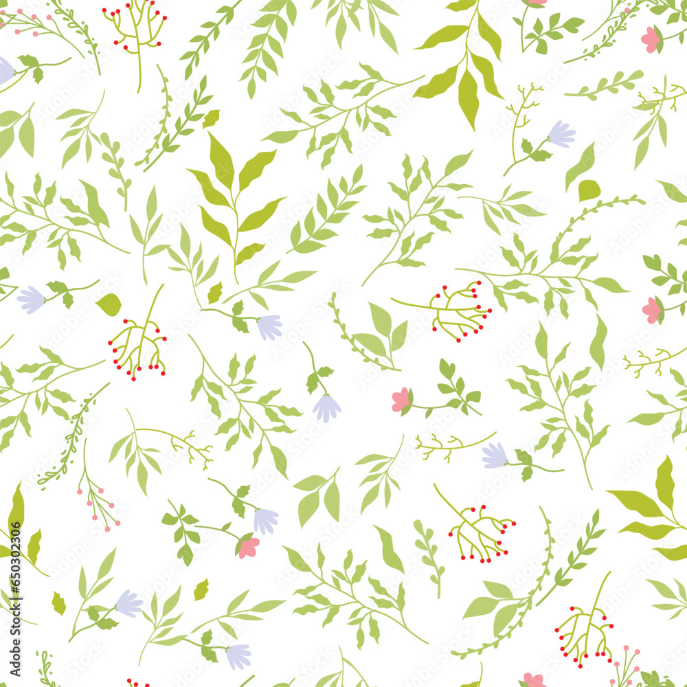 leaves seamless pattern