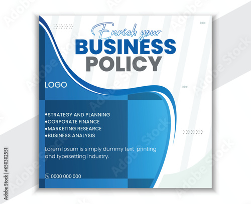 Business Social Media Post Design Template Vector Corporate Poster Banner Design, Real Estate Poster.