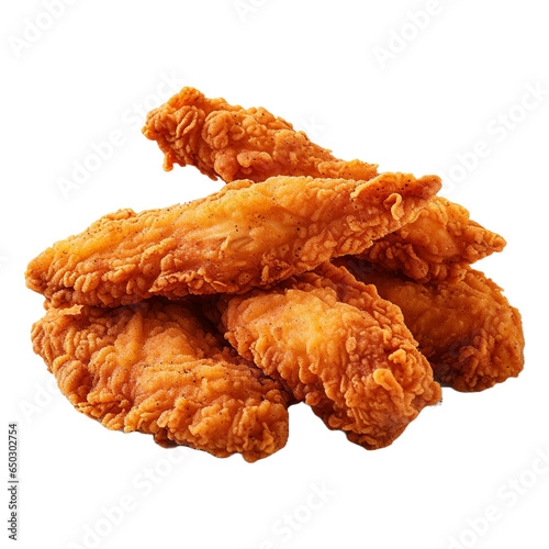 Chicken nuggets chicken fingers with transparent background
