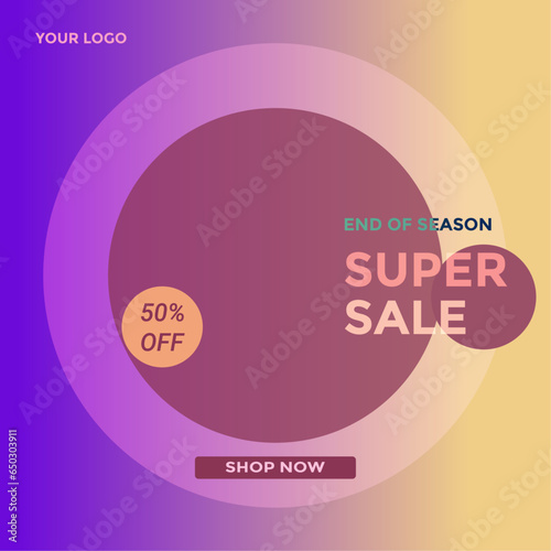 social media post super sale