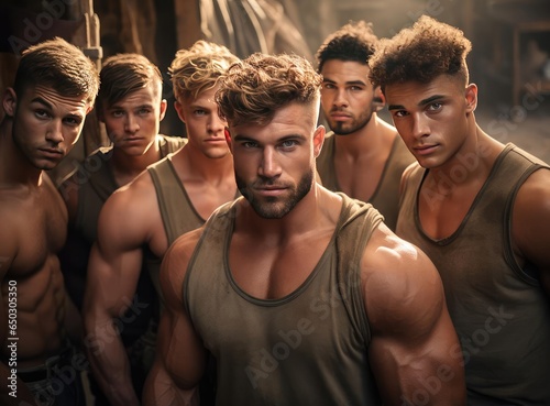 A group of bodybuilders