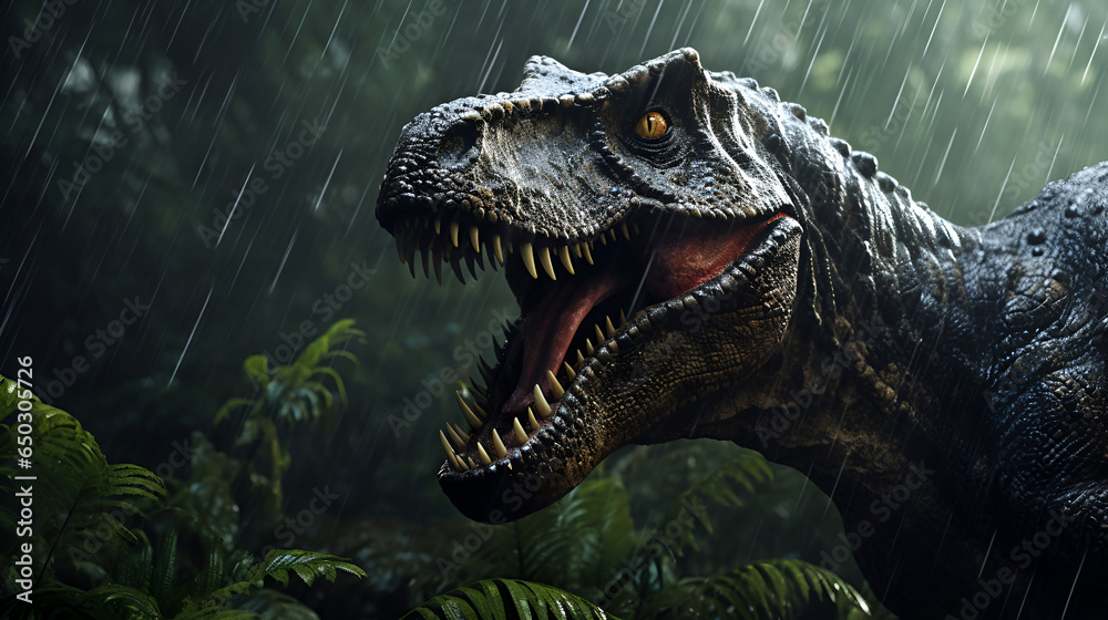 Realistic Dinosaur Realistic T Rex Real Jurassic Dinosaurs - obrazy, fototapety, plakaty 