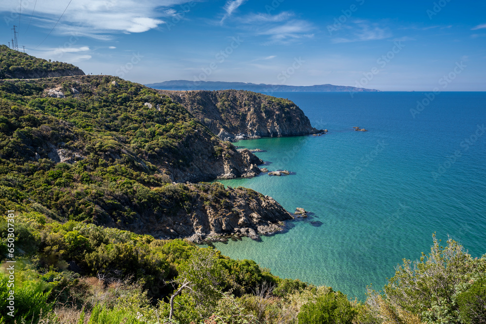 Kapidag Peninsula coastline view in Turkey
