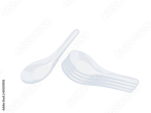 Spoon on a white background.