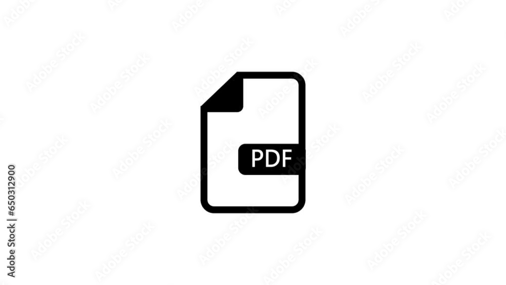 PDF file icon flat style document or presentation icon, template for web site icon animation. k1_1256 PDF file icon flat style document or presentation icon, template for web site icon animation. k1_1256