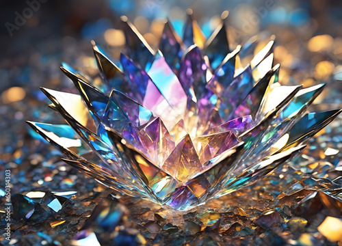 crystal of diamonds