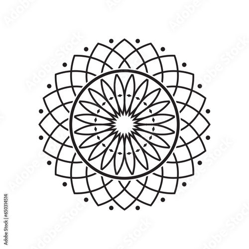 Mandala symbol icon