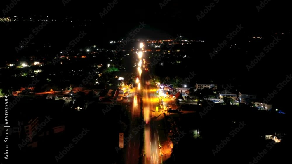 Drone Captures Hyperlapse Over a Serene Small Highway Drone Captures Hyperlapse Over a Serene Small Highway