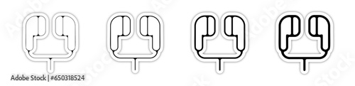 Picto ícones et logo AirPods ecouteur