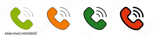 Pictogramme icones logo trace appel telephone