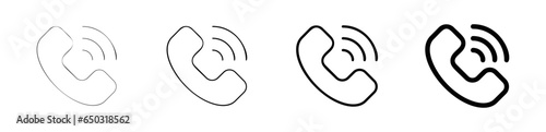 Pictogramme icones logo trace appel telephone