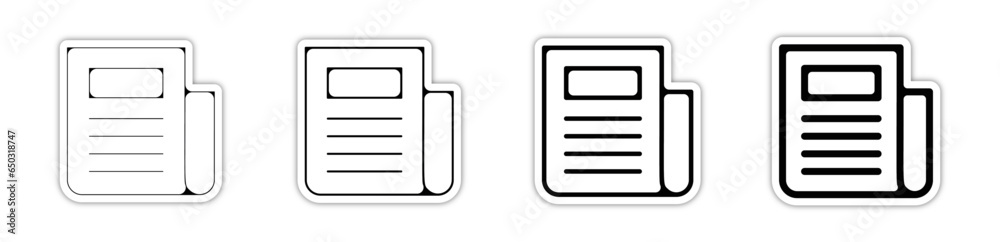 Pictogramme icones logo trace papier Pictogramme icones logo trace papier