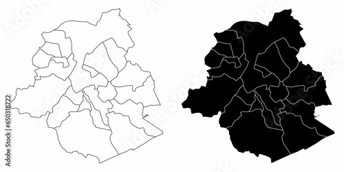 Brussels administrative maps