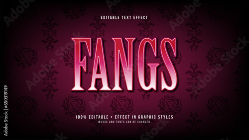 фотографія Editable text effect gothic style, mystic, dark, vampiric, text