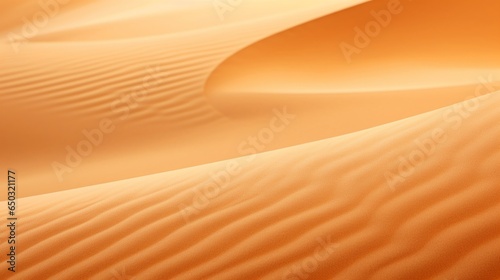 Extreme close-up of abstract blurred sand dunes  sun-drenched orange and warm beige hues  in the style of gradient blurred wallpapers  depth of field  serene visuals  minimalistic simplicity  close-up