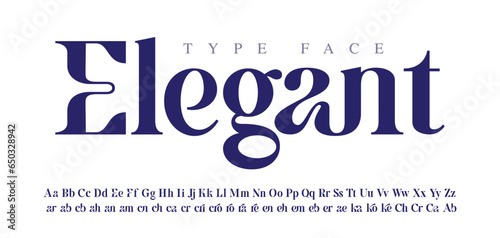 Bold serif font in modern style, this typeface has a big set of ligatures and alternates and can be used for logos