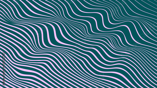 Abstract geometric vector background of diagonal wavy lines. Modern colors.