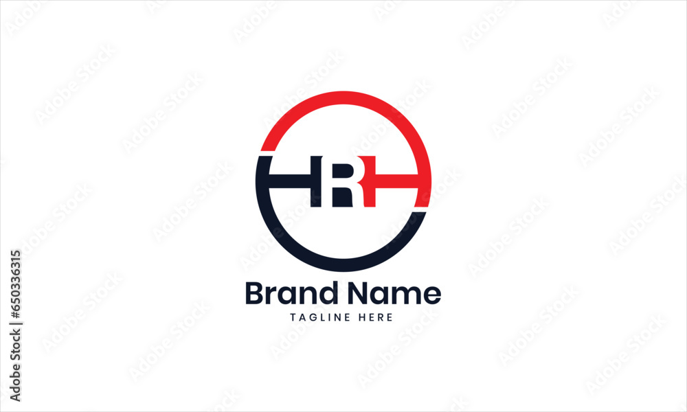 Initial letter HRH monogram logo. HRH logo. HRH design linked circle. Black and red RHH letter. RHH letter logo deqign. Initial letter HRH monogram logo. HRH logo. HRH design linked circle. Black and red RHH letter. RHH letter logo deqign.