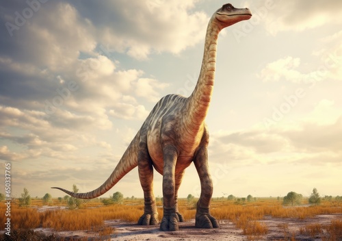 brontosaurus in the desert © Dinaaf