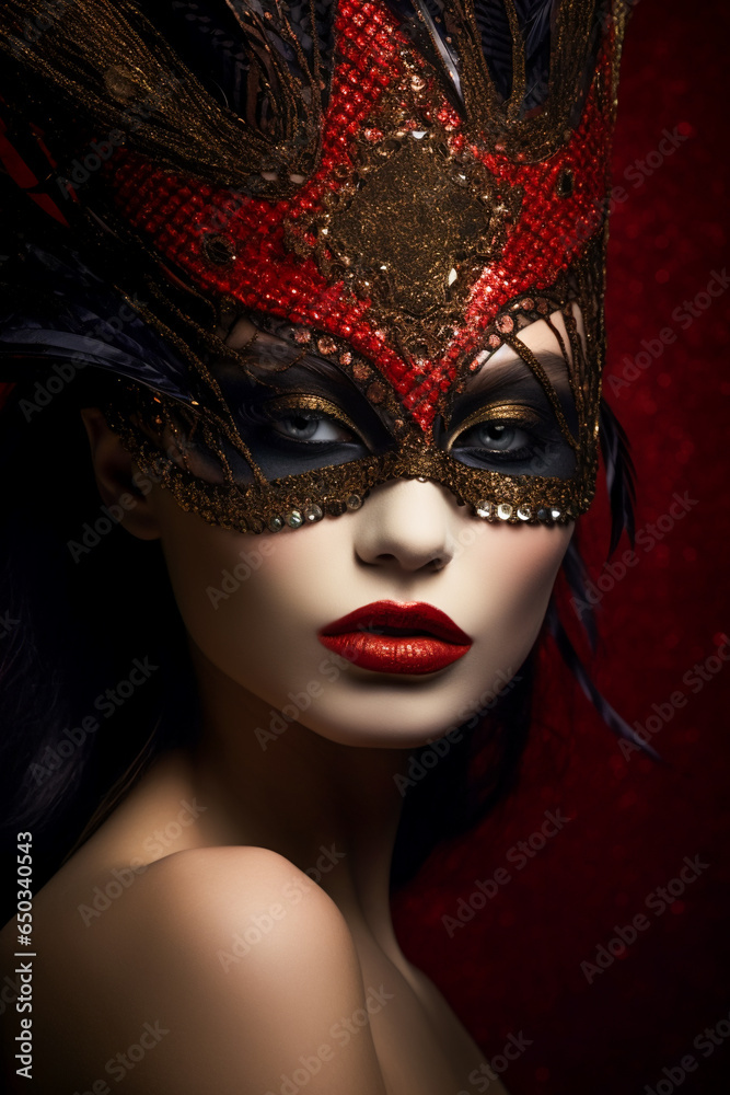 Beautiful woman portrait. stylish model. Generative AI Beautiful woman portrait. stylish model. Generative AI