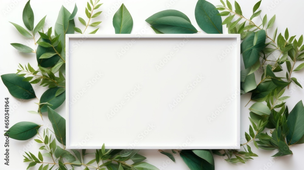 Chic photo frame for design and advertising. Mockup photo frame, sample photo frame, mockup, white art picture