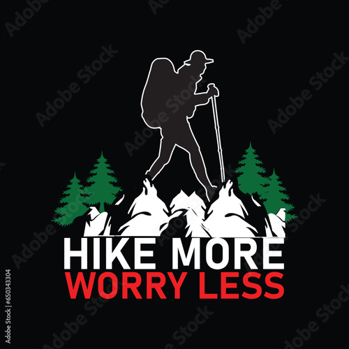 Hiking T-shirt design
